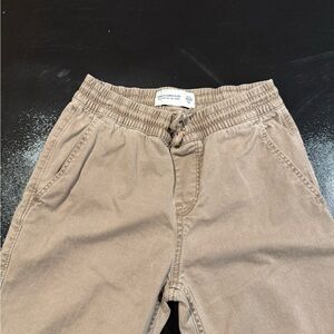 Abercrombie Kids Beige Elastic Waist Pants